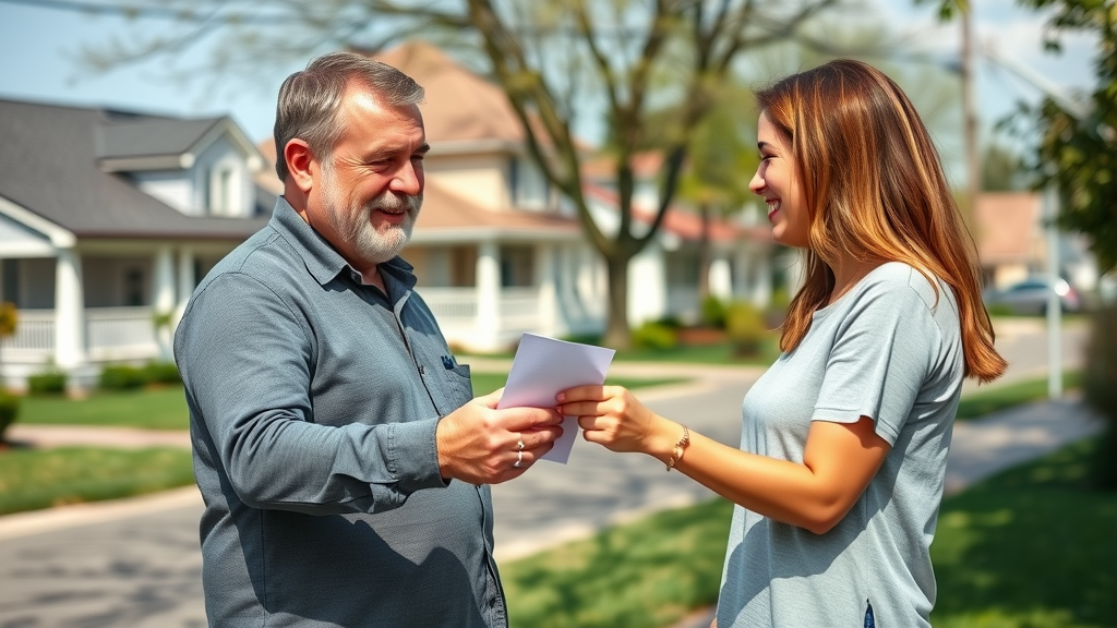Preparing yard for roof replacement includes informing neighbors about the project
