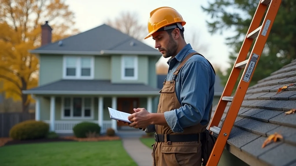Professional roofing inspector examining a shingle roof to extend your roof’s life through regular inspection