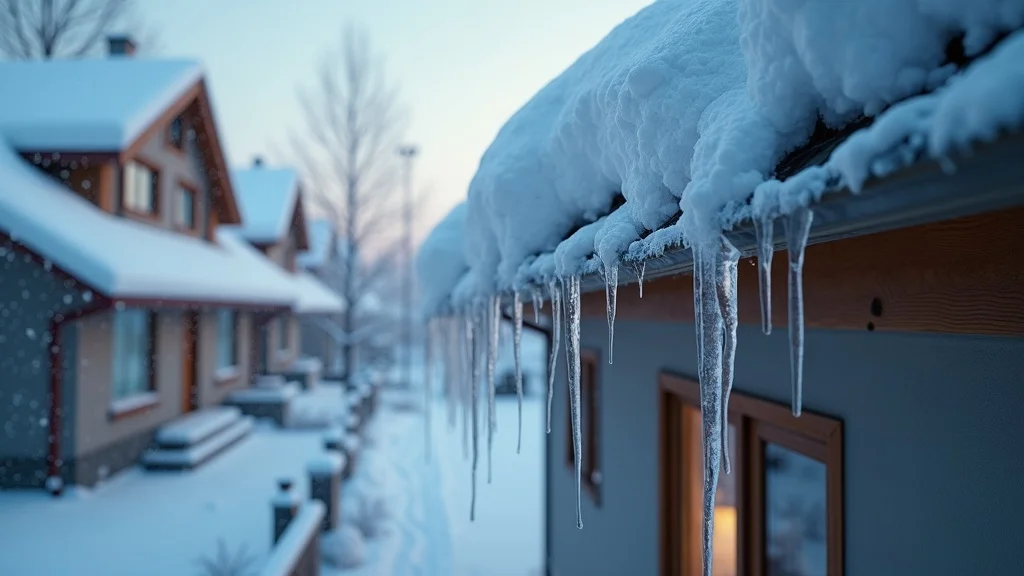 heat escaping from roof causes ice dams and insulation problems